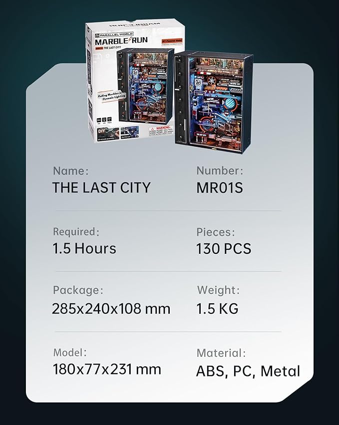 3D Puzzle Model Kit – Marble Run Glow