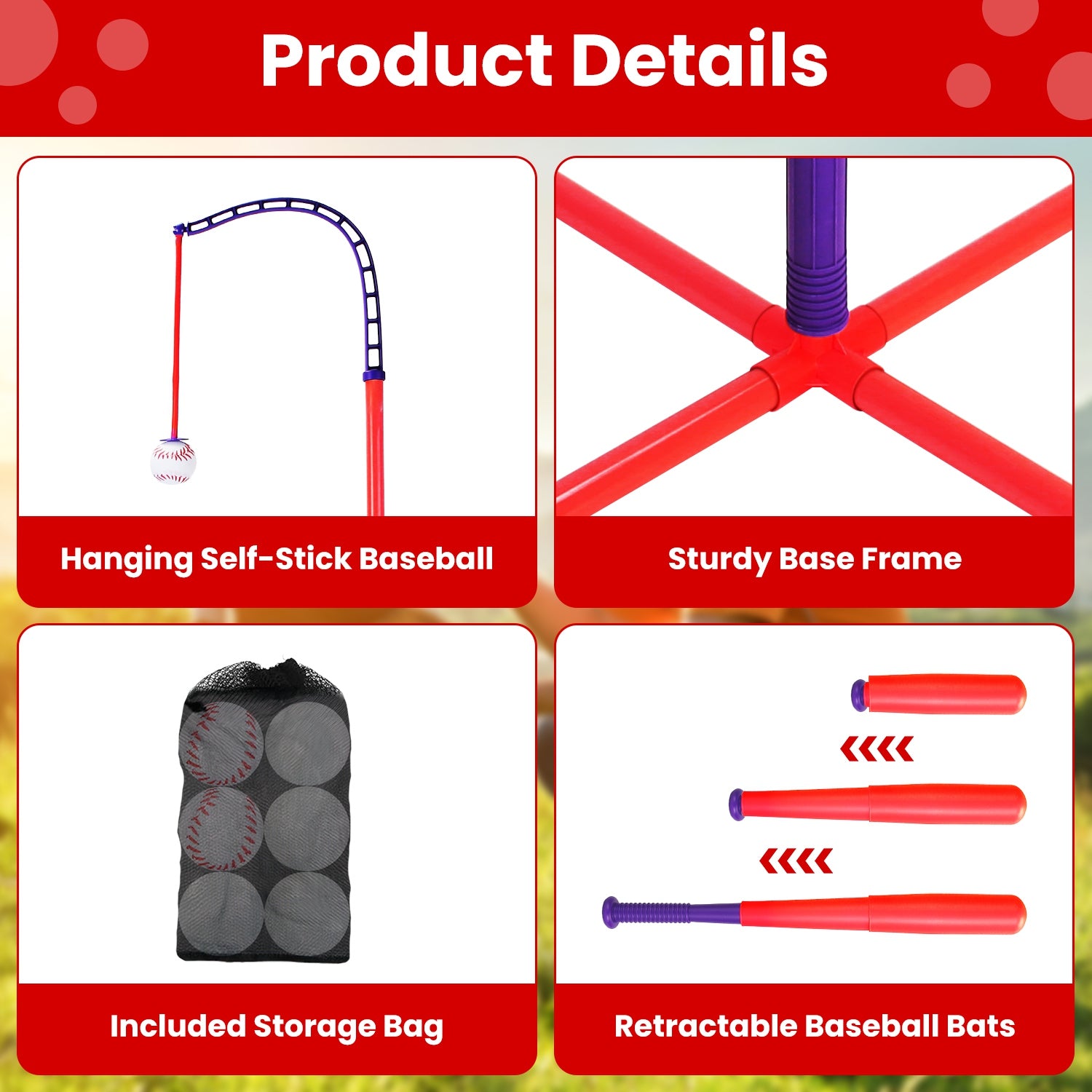 Baseball Toy Set – 3 in 1