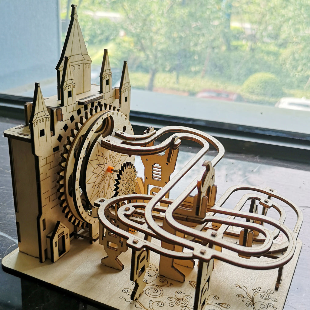 Electric 3D Wooden Marble Run