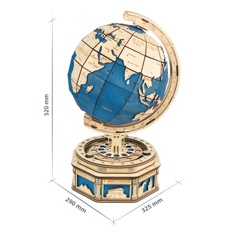 Globe Earth 567pcs Wooden Puzzle