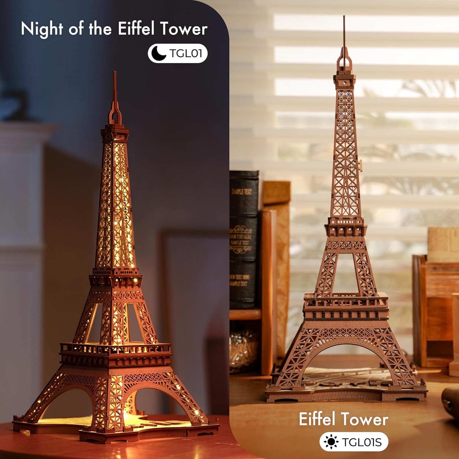 Rolife Eiffel Tower Night Lights Puzzle