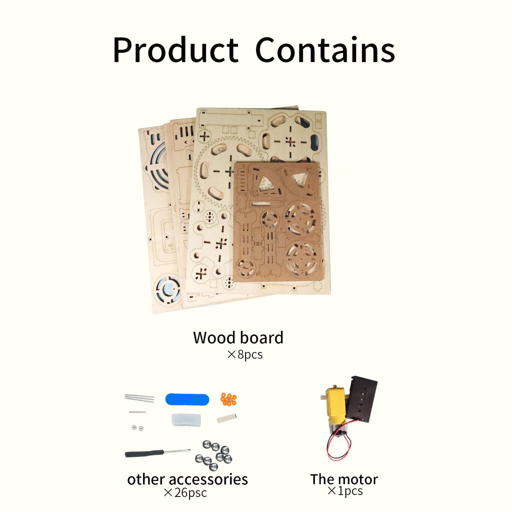 3D Wooden Puzzle Hand Whale Music Box