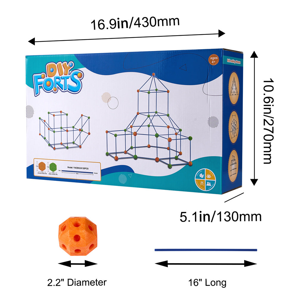 Fort Building Kit (120 PCS)