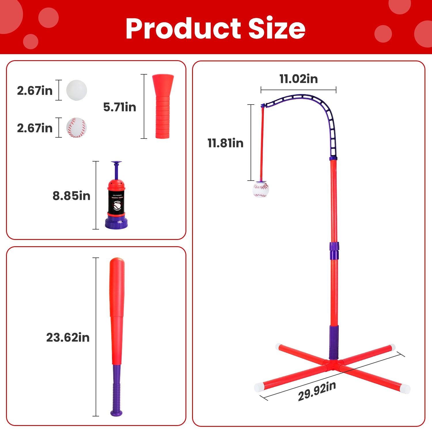 Baseball Toy Set – 3 in 1