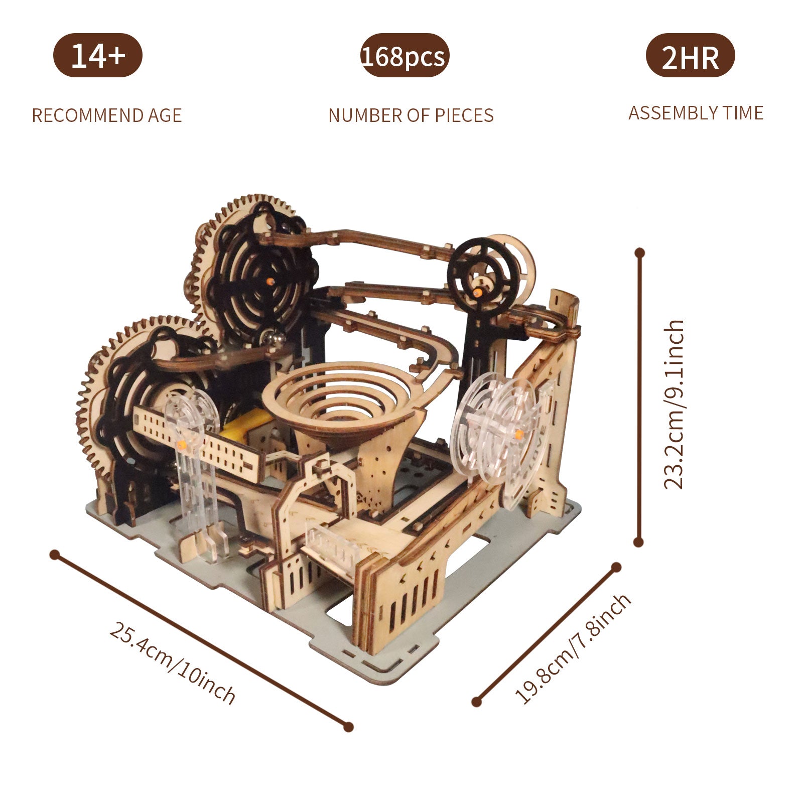 MUSIC PARK 3d Wooden Puzzle Hand Whale Music Box Handmade Assembly Model Kit